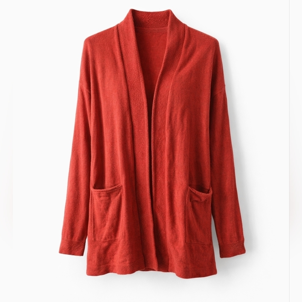 Madewell dark Orage Cotton open blend cardian sweater size small